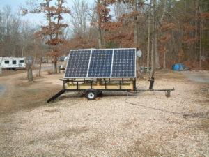 Small But Effective: Trailer Mounted Solar Array