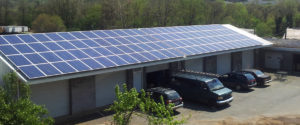 Solar panels at Sunday Solar