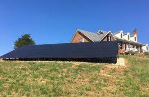 Skalak residential solar ground mount Crozet, VA