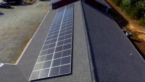 Solar Panels on a Barn