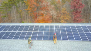 Sunday Solar Employees Installing Solar Panels