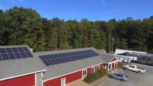 Solar Panels on a Barn