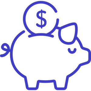 Transparent Icon of a Piggy Bank
