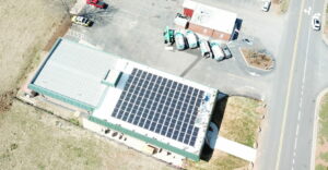 North Garden Volunteer Fire Co. Commercial Solar Install Aerial